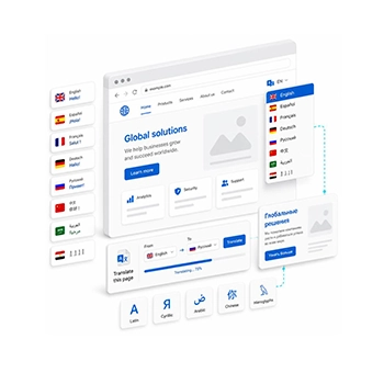 Multilingual website