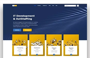 Corporate website for an app developer