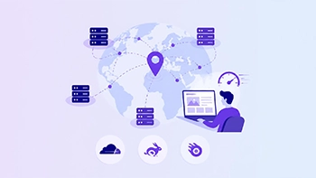 A CDN content delivery network speeds up the site for customers in different countries