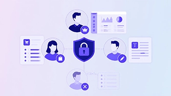 Separating employee access rights to site sections