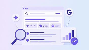 An enhanced site snippet in Google search results