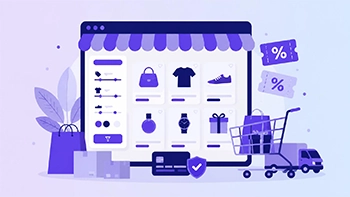 Online store module: product catalogue and cart