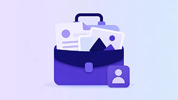 A portfolio site with examples of completed work