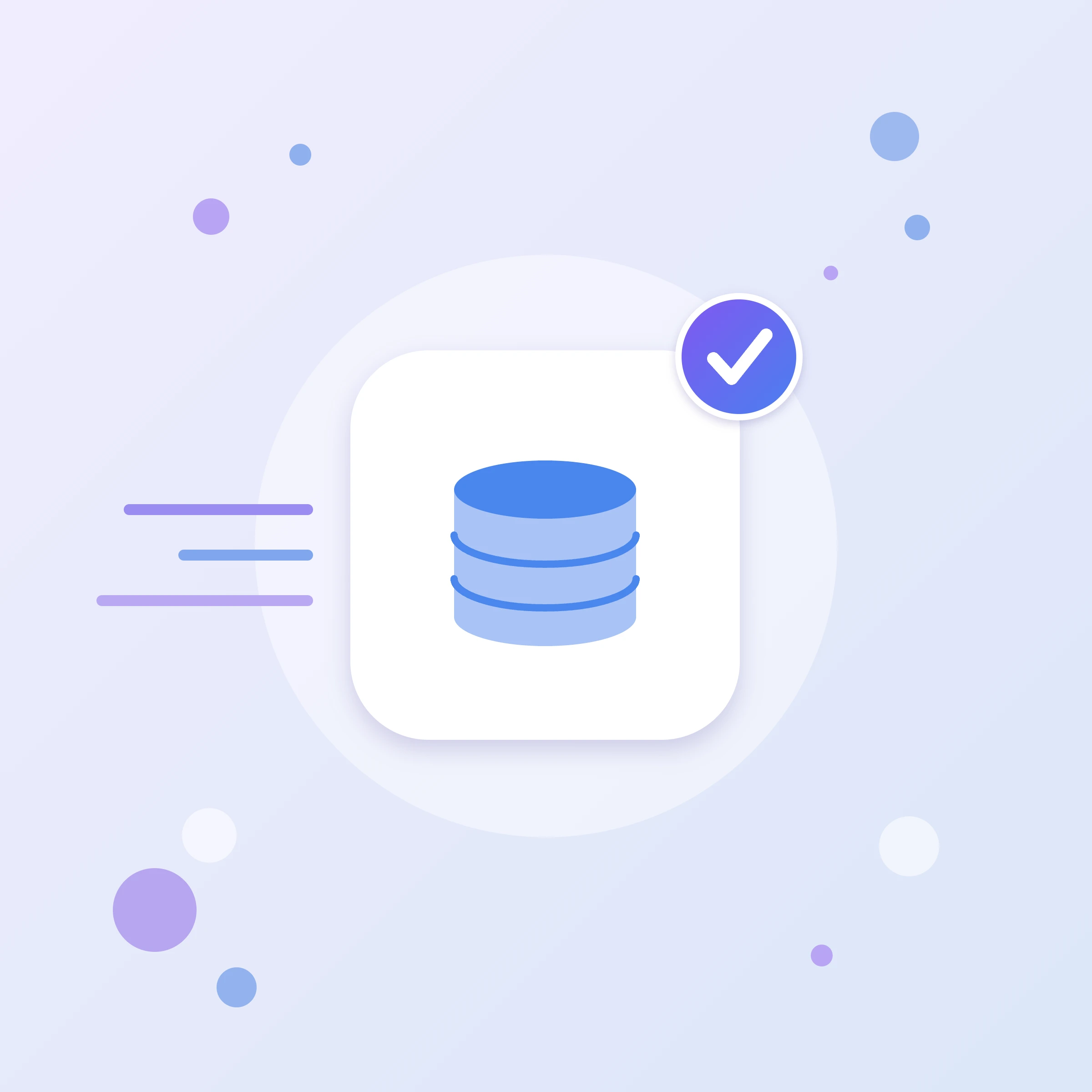 Google Analytics 4 to BigQuery export icon: a database, a store for raw website events