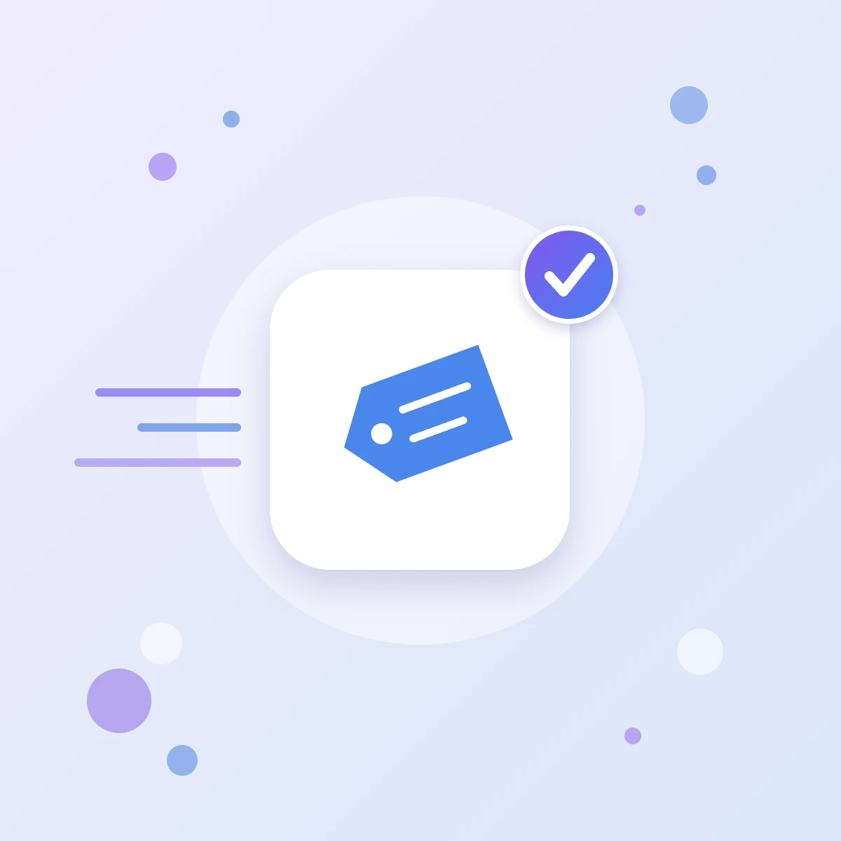 Google Tag Manager setup icon: a tag with a hole, managing website tracking codes