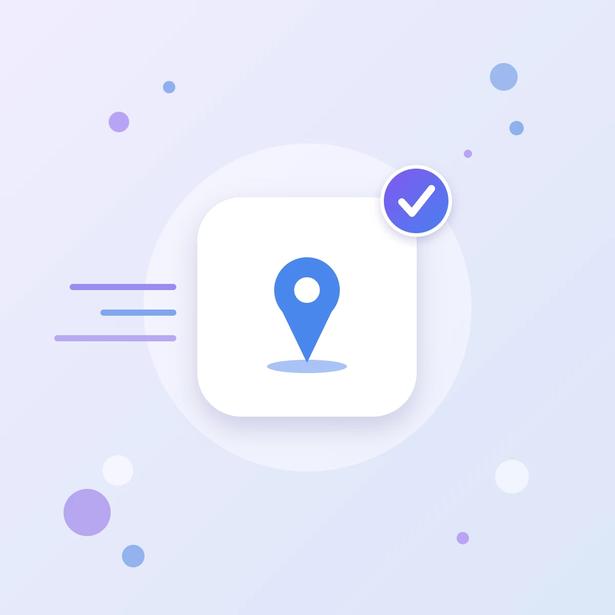 Google Maps for your website icon: a pin on a map, an office map and address suggestions