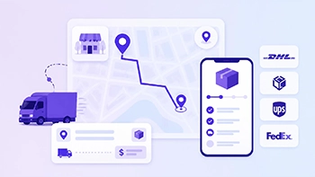 Maps and delivery cost calculation on the site: Google Maps, InPost, DHL