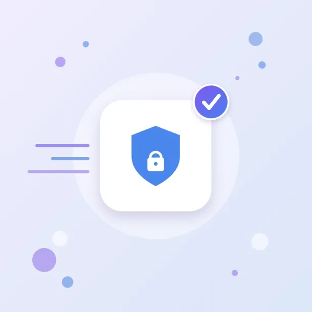 reCAPTCHA form protection icon: a shield with a padlock, protecting website forms from spam