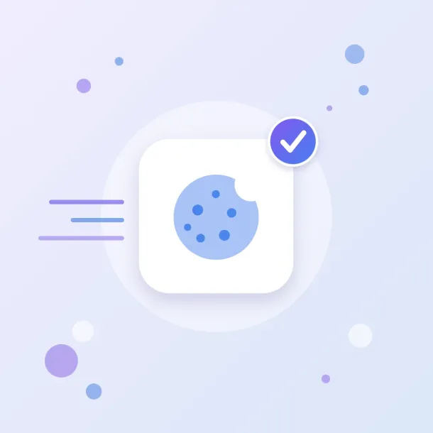 Cookie banner and Consent Mode v2 icon: a cookie with a bite taken out, visitor consent to cookies